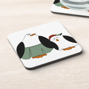 Cute Cartoon Penguins Coaster