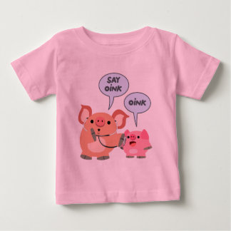Cute Cartoon Pig Doctor and Patient Baby T-Shirts