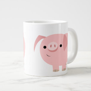 Cute Cartoon Pig Jumbo Mug