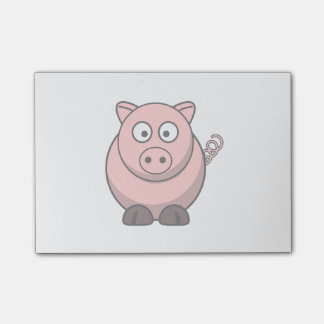 Cute Cartoon Pig Post-it Notes
