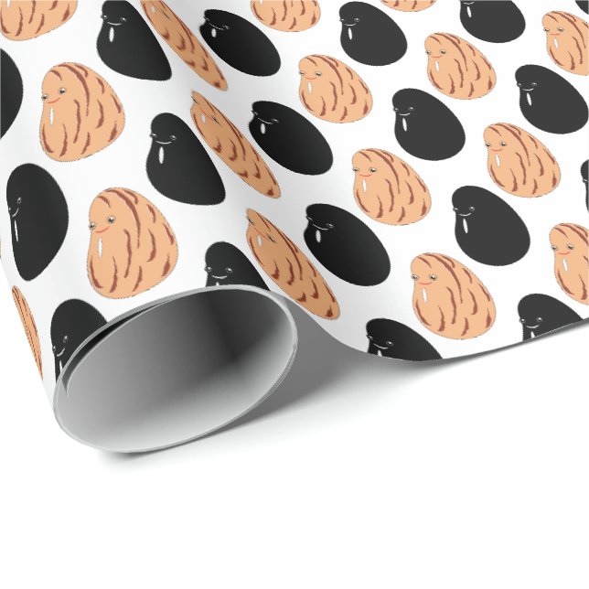 Cute Cartoon Pinto and Black Beans  Wrapping Paper (Roll Corner)
