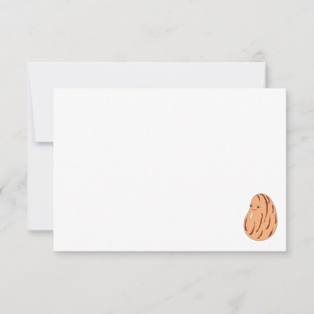 Cute Cartoon Pinto Bean Blank Card (Front)