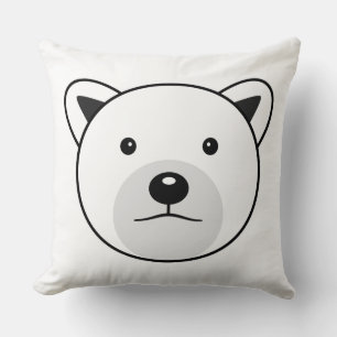 Cute Cartoon Polar Bear Cushion