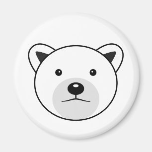 Cute Cartoon Polar Bear Magnet