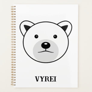 Cute Cartoon Polar Bear Planner