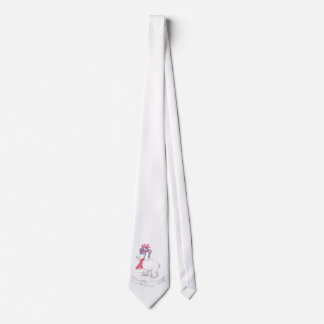 Cute Cartoon Polar Bear with Christmas Presents Tie