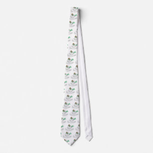 Cute Cartoon Polar Bear with Christmas Presents Tie