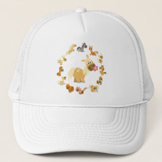 Cute Cartoon Ponies Mandala Hat