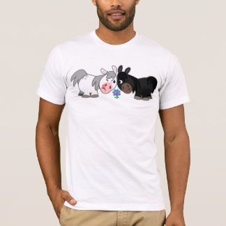 Cute Cartoon Ponies Standoff T-Shirt