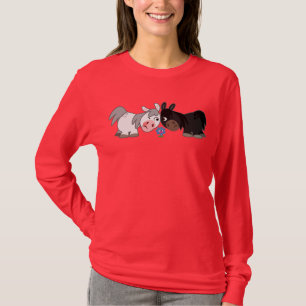 Cute Cartoon Ponies Standoff Women T-Shirt
