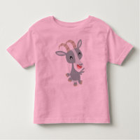 Cute Cartoon Prancing Goat  Children T-Shirt