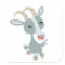 Cute Cartoon Prancing Goat  Sticker