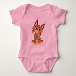 Cute Cartoon Prankish Lynx Baby Creeper