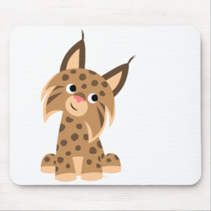 Cute Cartoon Prankish Lynx Mousepad