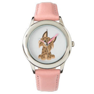 Cute Cartoon Prankish Lynx Watch
