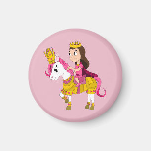 Cute cartoon princess magnet