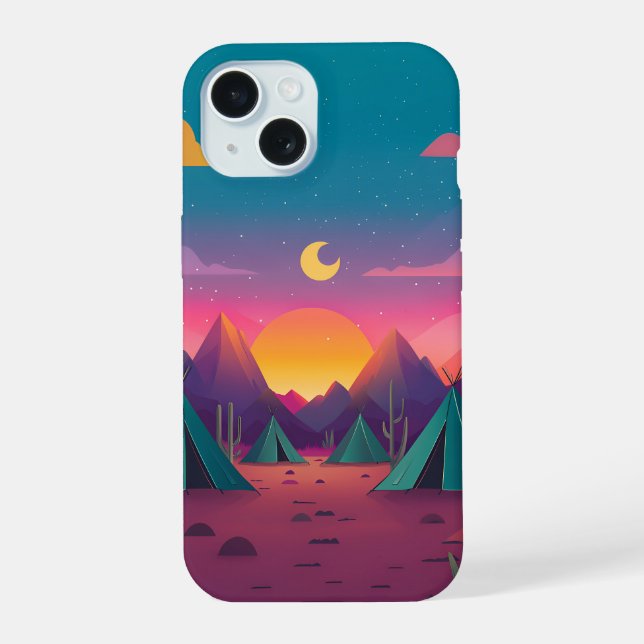 Cute cartoon printed iPhone case wall paper (Back)