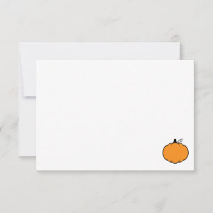Cute Cartoon Pumpkin Custom Blank Card