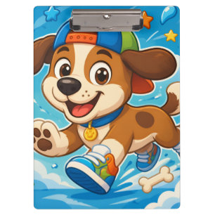 Cute Cartoon Puppy Kids Clipboard