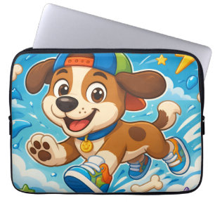Cute Cartoon Puppy Kids Laptop Sleeve