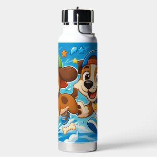 Cute Cartoon Puppy Kids Water Bottle