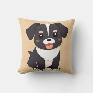 Cute Cartoon Puppy with Adorable Expression Cushion