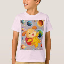 Cute Cartoon Puppy With Backpack Floating