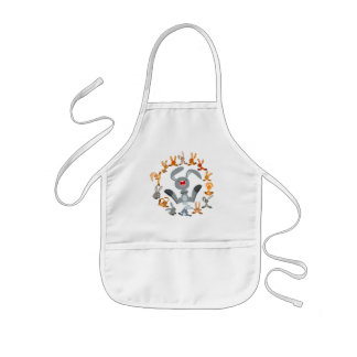 Cute Cartoon Rabbits Mandala Children Apron
