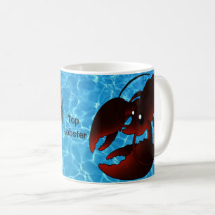 Cute Cartoon Red Lobster Coffee Mug