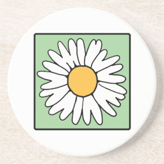 Cute Cartoon Retro Daisy Spring Garden Flower Coaster