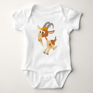 Cute Cartoon Running Goat Baby Apparel Bodysuit