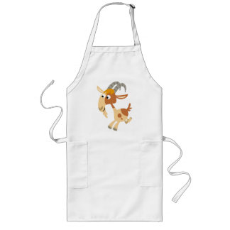 Cute Cartoon Running Goat Cooking Apron
