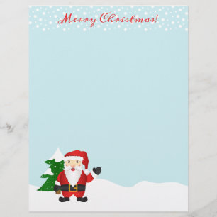 Cute Cartoon Santa Claus Merry Christmas