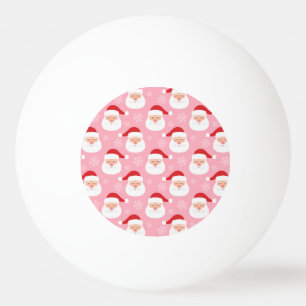 Cute Cartoon Santa Faces Ping Pong Ball