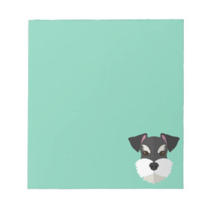 Cute Cartoon Schnauzer! Notepad