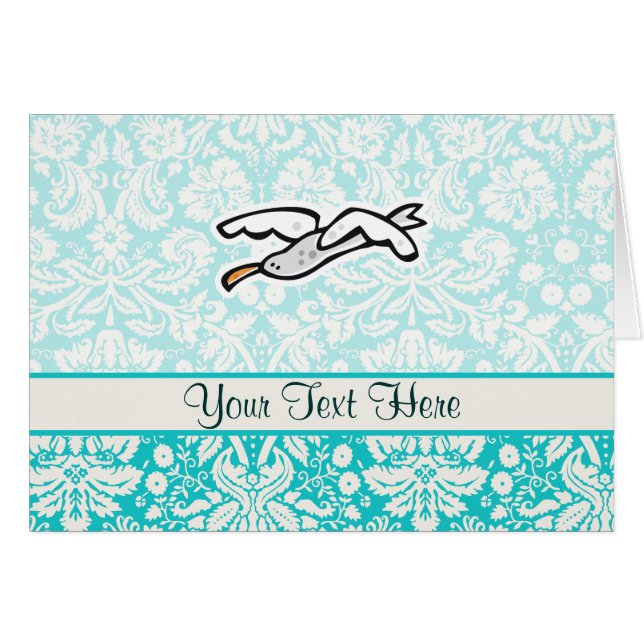 Cute Cartoon Seagull (Front Horizontal)