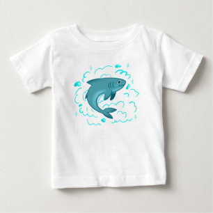 Cute Cartoon Shark Fun Ocean Animal Baby T-Shirt