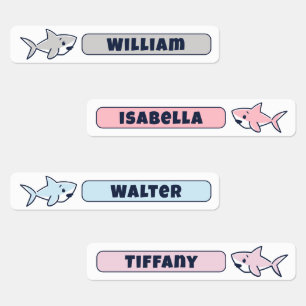 Cute Cartoon Shark Kids' Name