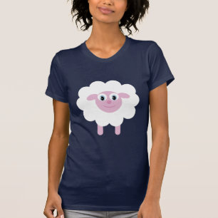 Cute Cartoon Sheep Animal Charity Customisable T-Shirt