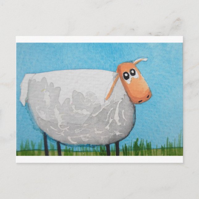 Cute cartoon sheep Gordon Bruce art Postcard (Front)