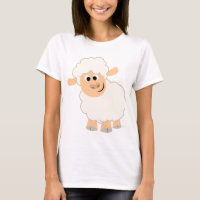 Cute Cartoon Sheep Women T-Shirt