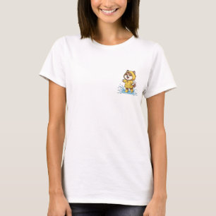 Cute Cartoon Shiba Inu Splashing in Puddle T-Shirt
