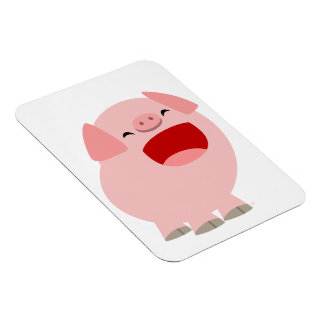 Cute Cartoon Singing Pig Flexible Magnet
