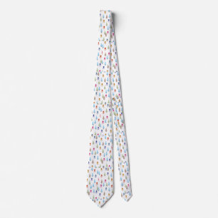 Cute Cartoon Ski slope pattern Throw Pillow Tie