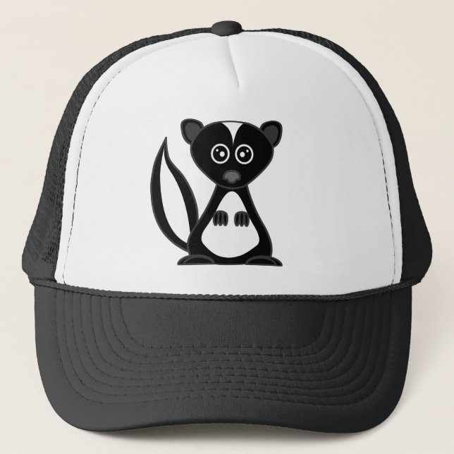 Cute Cartoon Skunk Customisable Hat (Front)