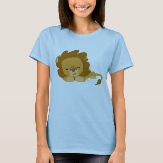 Cute Cartoon Sleeping Lion Women T-Shirt