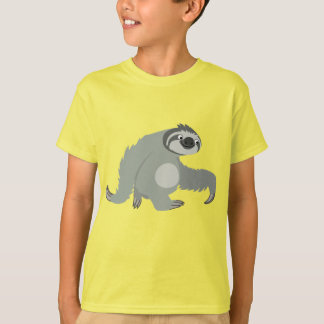 Cute Cartoon Sloth in a Hurry Children T-Shirt