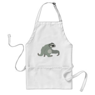 Cute Cartoon Sloth in a Hurry Standard Apron