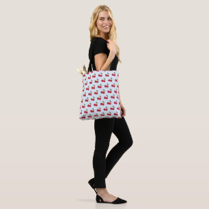 Cute Cartoon Smiling Kawaii Cherries Tote Bag