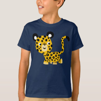Cute Cartoon Smiling Leopard Children T-Shirt